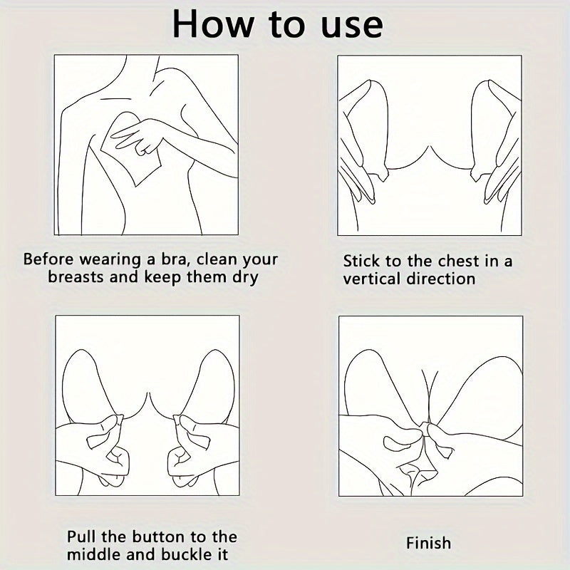 Silicone Nipple Covers - Invisible Self-Adhesive Push Up Pasties