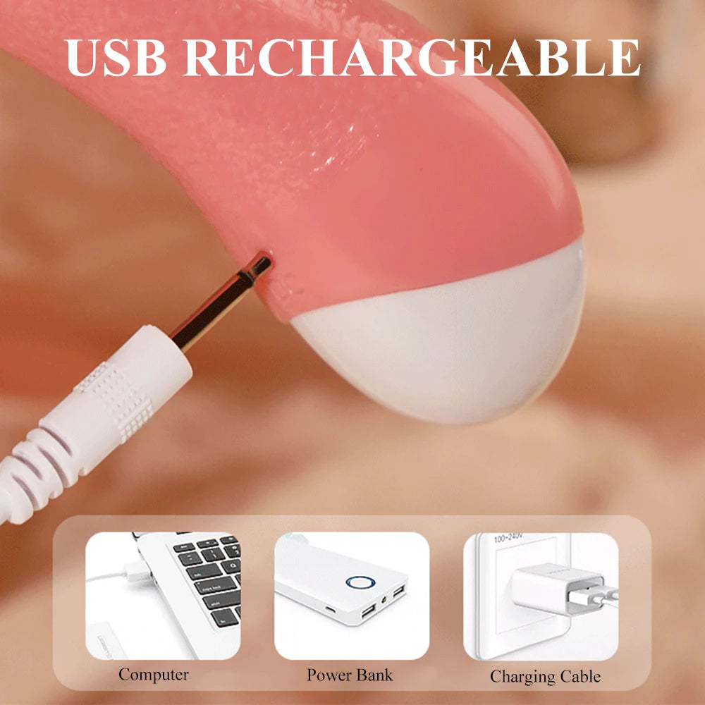 Vibrating Tongue Stimulator - Female Sex Toy - Clitoral Stimulation