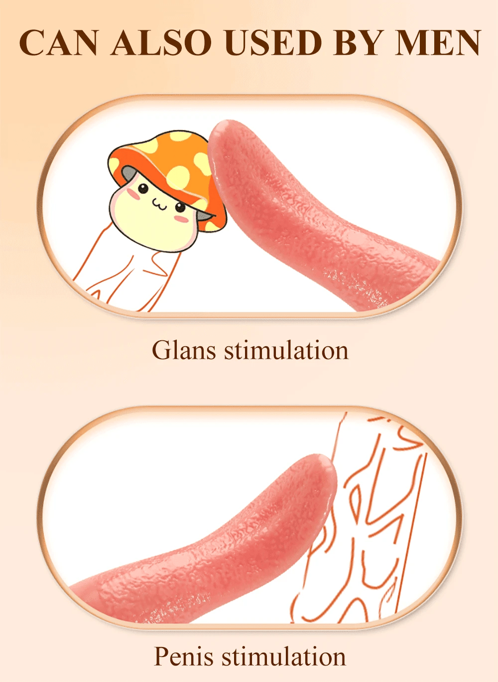 Vibrating Tongue Stimulator - Female Sex Toy - Clitoral Stimulation