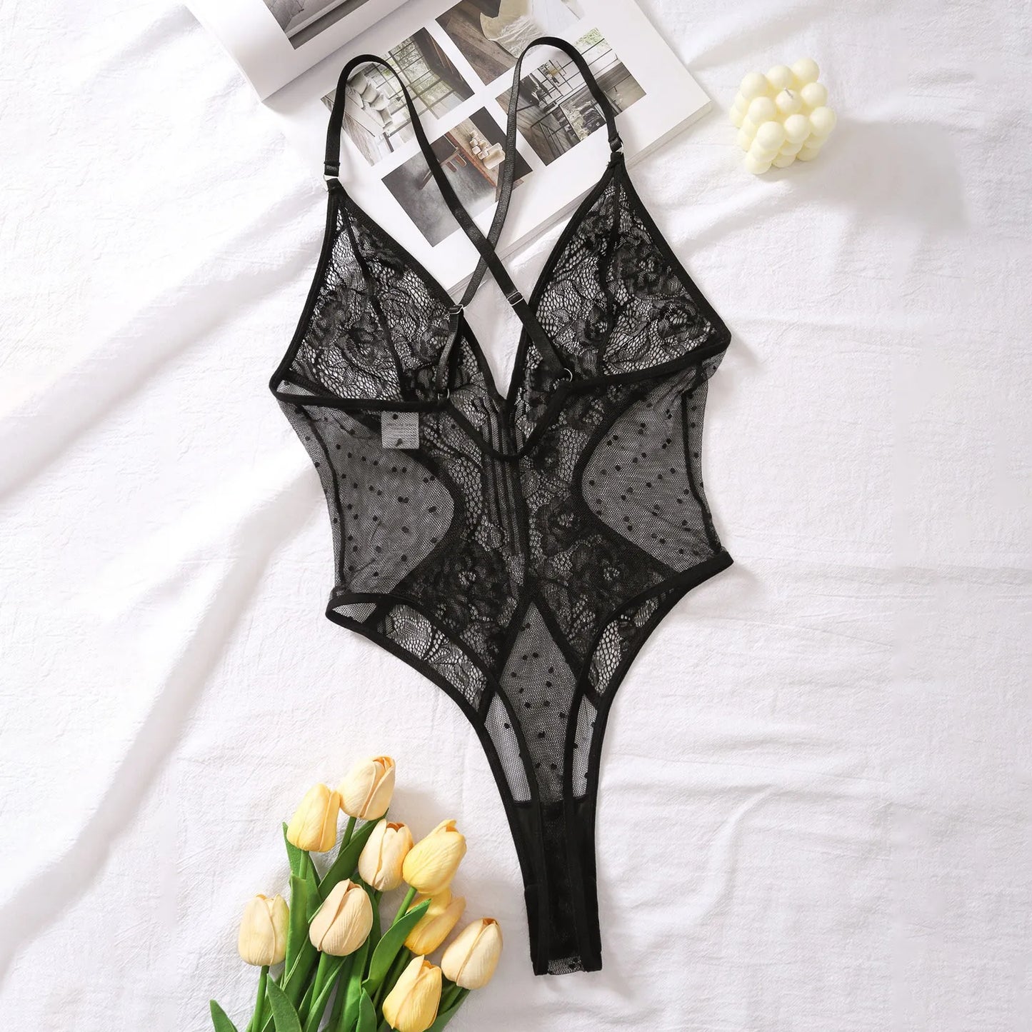 Sexy Lace Bodysuit - Slim Fit Backless One Piece Lingerie
