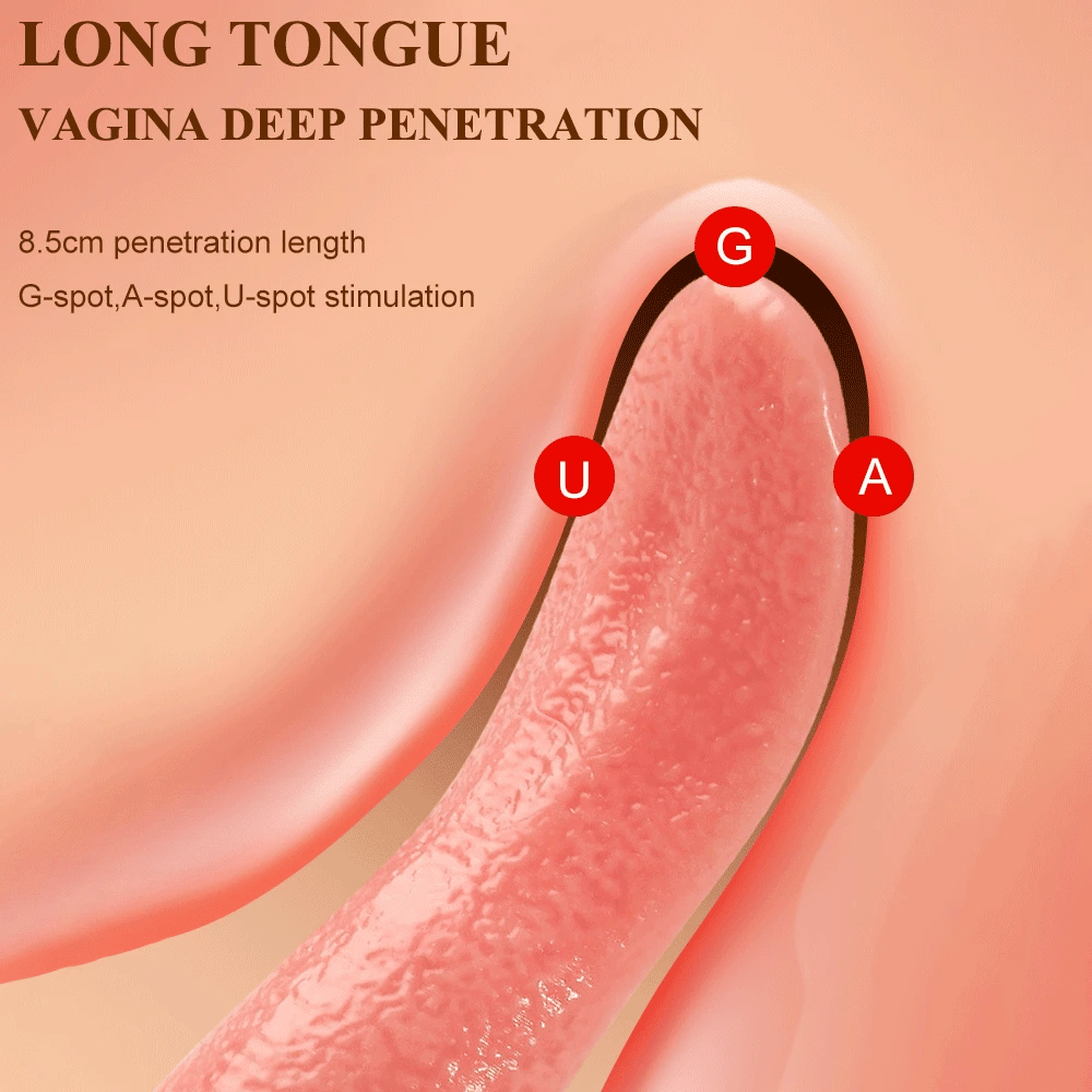 Vibrating Tongue Stimulator - Female Sex Toy - Clitoral Stimulation
