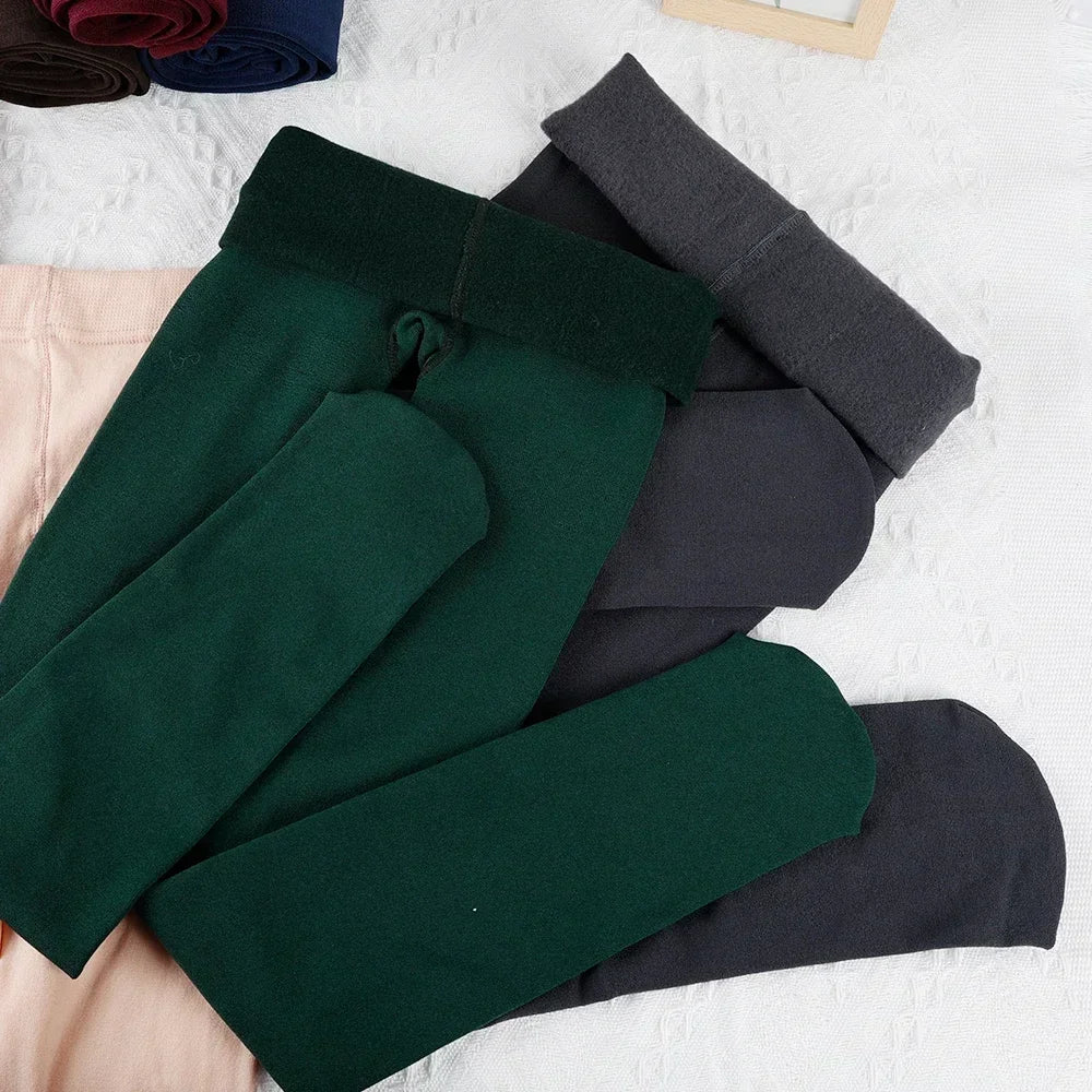 Pearl Fleece Lined Leggings - Winter Thermal Warm Pants