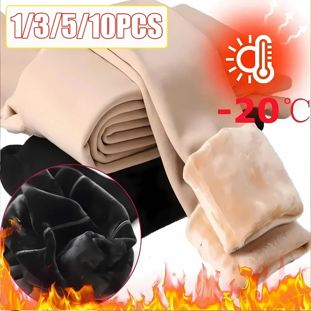 Pearl Fleece Lined Leggings - Winter Thermal Warm Pants