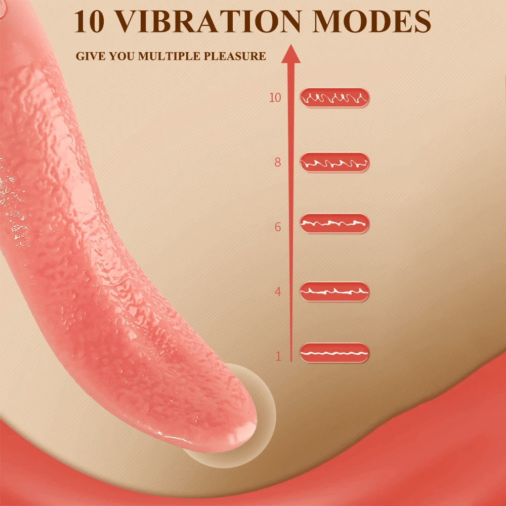Vibrating Tongue Stimulator - Female Sex Toy - Clitoral Stimulation