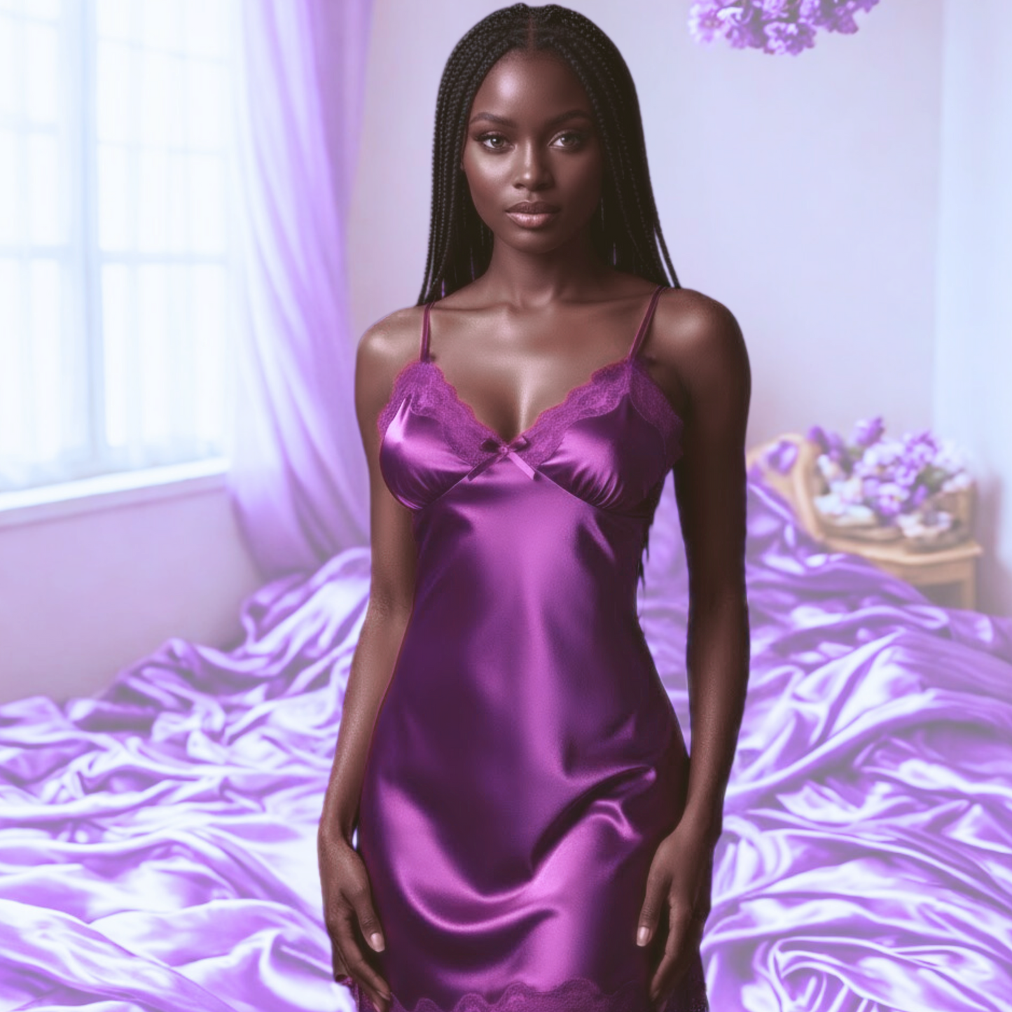 Lace Patchwork Camisola Lingerie - Sexy Nightwear Dress